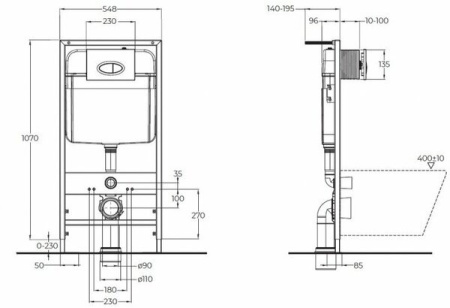 Инсталляция BelBagno BB026/BB041CR